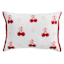 Valentine's Cherry & Bows Beaded Throw Pillow with Flange, 14x20