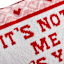 Valentine's It's Not Me Its You Needlepoint Sentiment Throw Pillow, 14x20