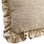 Easter Neutral Crosshatch Throw Pillow with Ruffle Border, 20"