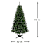 (A37) Pre-Lit Aurora Fir Color Changing Christmas Tree, 6.5'