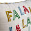 Fa La La with Trees Throw Pillow, 18"