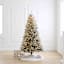(B36) Pre-Lit Flocked Anderson Spruce Tree, 7'