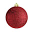 6-Count Red Mix Shatterproof Ornaments, 100mm