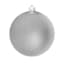 6-Count Silver Mix Shatterproof Ornaments, 100mm