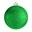 6-Count Green Mix Shatterproof Ornaments, 100mm