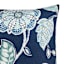 Positano Navy Square Outdoor Throw Pillow, 16"