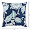 Positano Navy Square Outdoor Throw Pillow, 16"