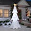 Mrs. Claus' Bakery White Christmas Tree with Ornaments Inflatable, 8.5'