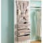 REAL SIMPLE 9-Pocket Fabric Hanging Closet Organizer with 3 Deep Shelves and Adjustable Strap