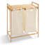REAL SIMPLE Bamboo Double Laundry Sorter