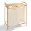 REAL SIMPLE Bamboo Double Laundry Sorter