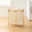 REAL SIMPLE Bamboo Double Laundry Sorter