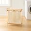 REAL SIMPLE Bamboo Double Laundry Sorter