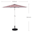 Stars & Stripes Flag Crank & Tilt Round Patio Umbrella, 7.5'