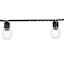 100-Count LED G30 Globe String Lights with Black Wire