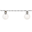 15-Count Solar LED G40 Globe String Lights with Black Wire