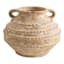 9in Textured Terracotta Clay Vase