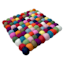 Rainbow Square Felt Pom Pom Trivet