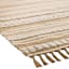 (B819) Panyer Ivory Striped Flatweave Area Rug, 5x7