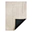 (B884) Crosby St. Ivory High-Low Area Rug, 5x7