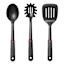 OXO Softworks 3-Piece Black Nylon Utensil Set