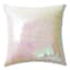 White Ombre Sequin Throw Pillow, 18"