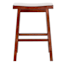 Set of 3 Providence Dark Walnut Saddle Counter Stool