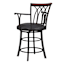 Set of 3 Stephanie Black Counter Stool