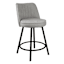 Set of 3 Elise Light Grey Counter Stool