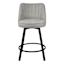 Set of 3 Elise Light Grey Counter Stool