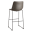 Set of 3 Crosby St. Drake Dark Grey Barstool