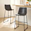 Set of 3 Crosby St. Drake Dark Grey Barstool