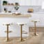 Set of 3 Providence Bailey Gold Adjustable Swivel Barstool