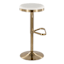 Set of 3 Providence Bailey Gold Adjustable Swivel Barstool
