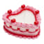 Valentine's Cake Shaped Novelty Candle, 6"