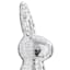 Silver Disco Bunny, 16"