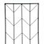 Black Metal Chevron Garden Trellis, 62"