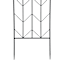 Black Metal Chevron Garden Trellis, 62"