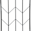 Black Metal Chevron Garden Trellis, 62"