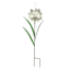 White Flower Yard Stake, 22"