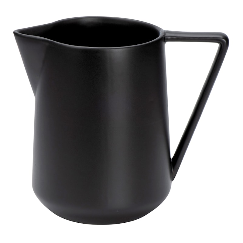 Crosby St. Matte Black Stoneware Pitcher