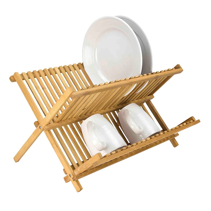 Folding Bamboo Dish Rack
