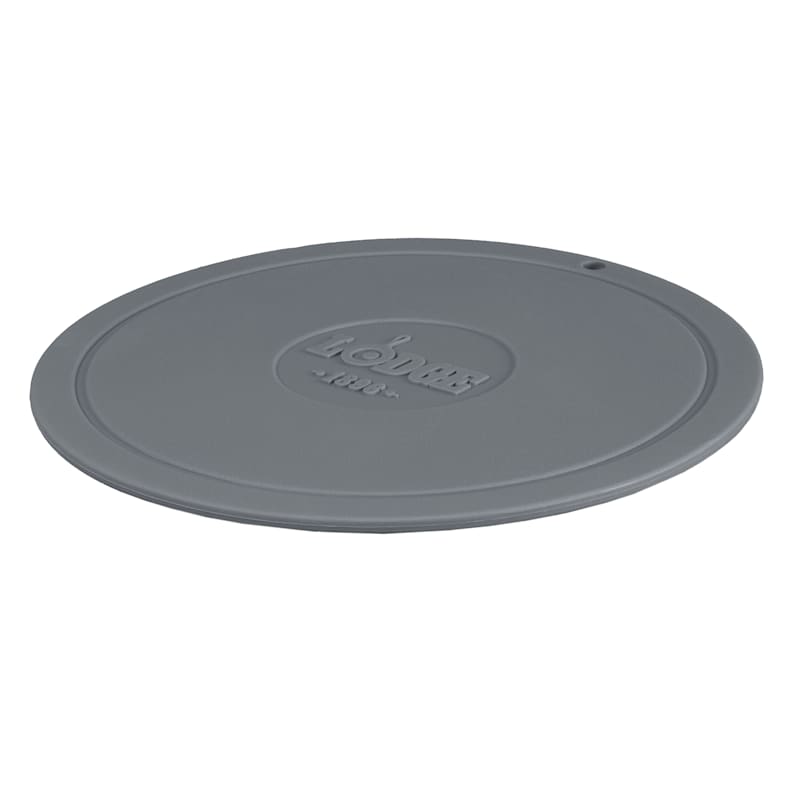 Lodge Deluxe Grey Silicone Round Trivet, 7.25"