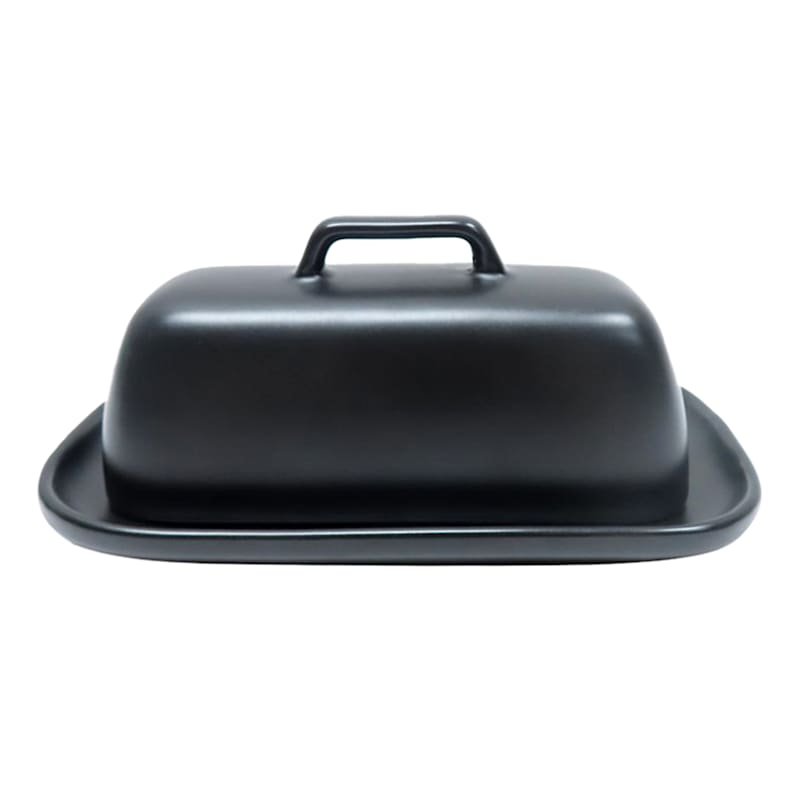 Crosby St. Black Butter Dish
