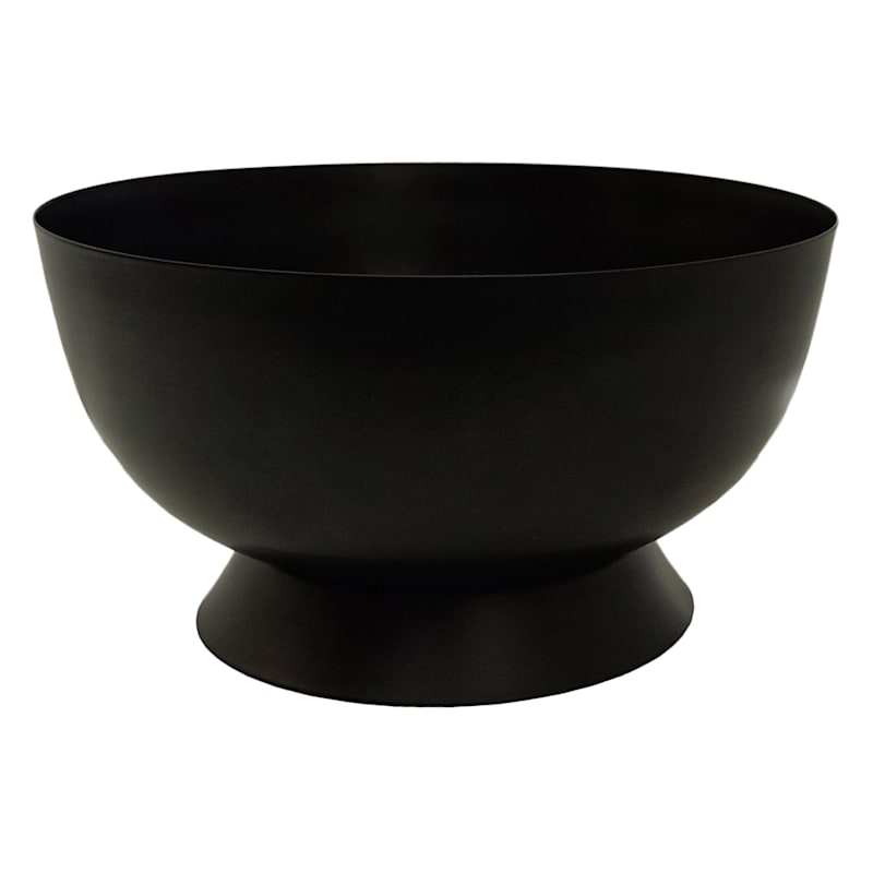 Found & Fable Black Metal Pedestal Bowl