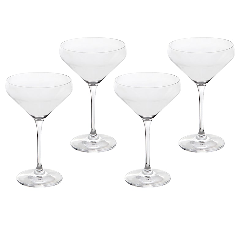 Bistro Set of 4 Martini Glasses, 10.5oz
