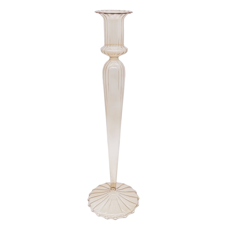 Champagne Glass Taper Candle Holder, 12.5"