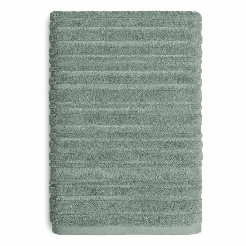 Found & Fable Green Organic Cotton Bath Towel, 30x54