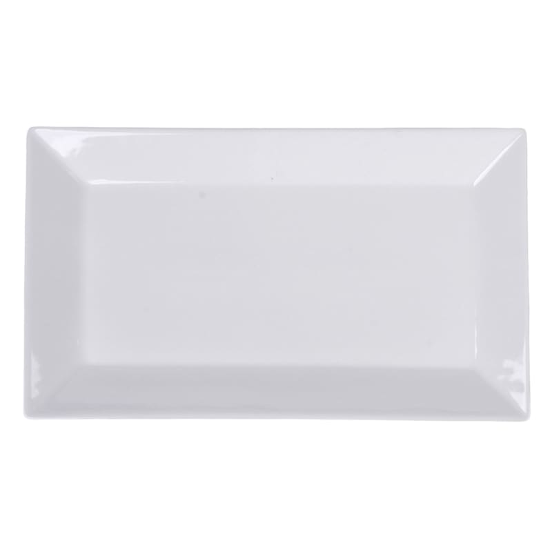 Super White Hard Square Porcelain Rectangle Platter, 16"