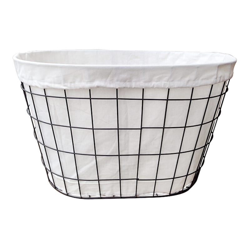 Wire Laundry Basket At Home